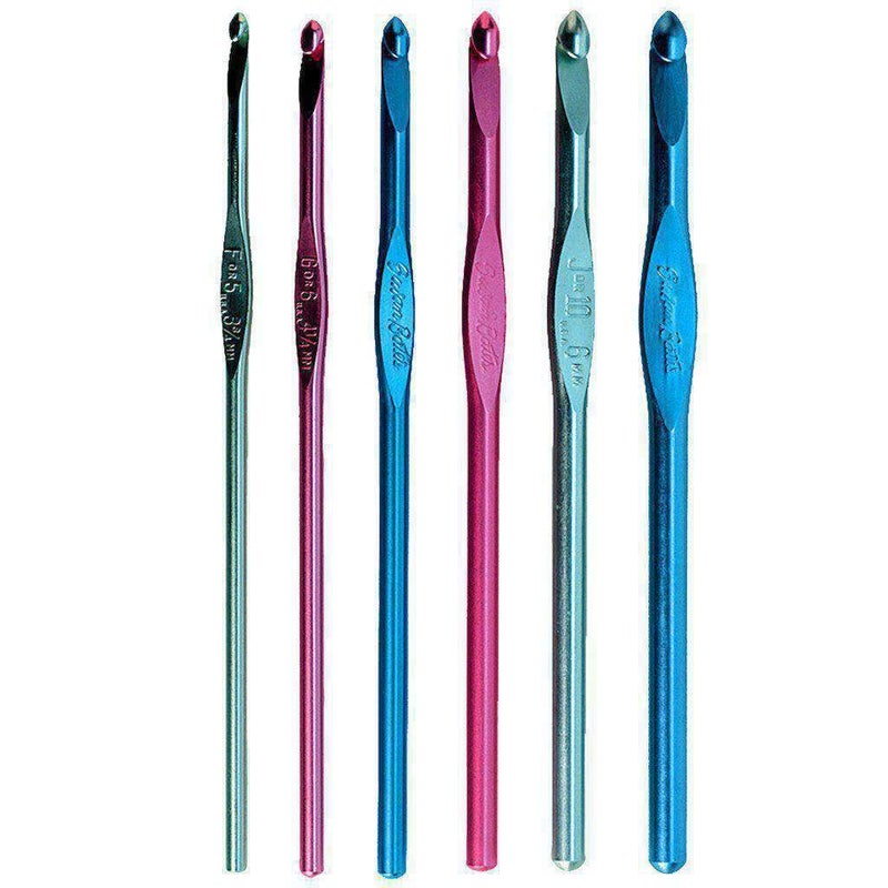 Susan Bates Silvalume Aluminum 5-1/2"" Crochet Hook: Size 'N 15 - Image 2